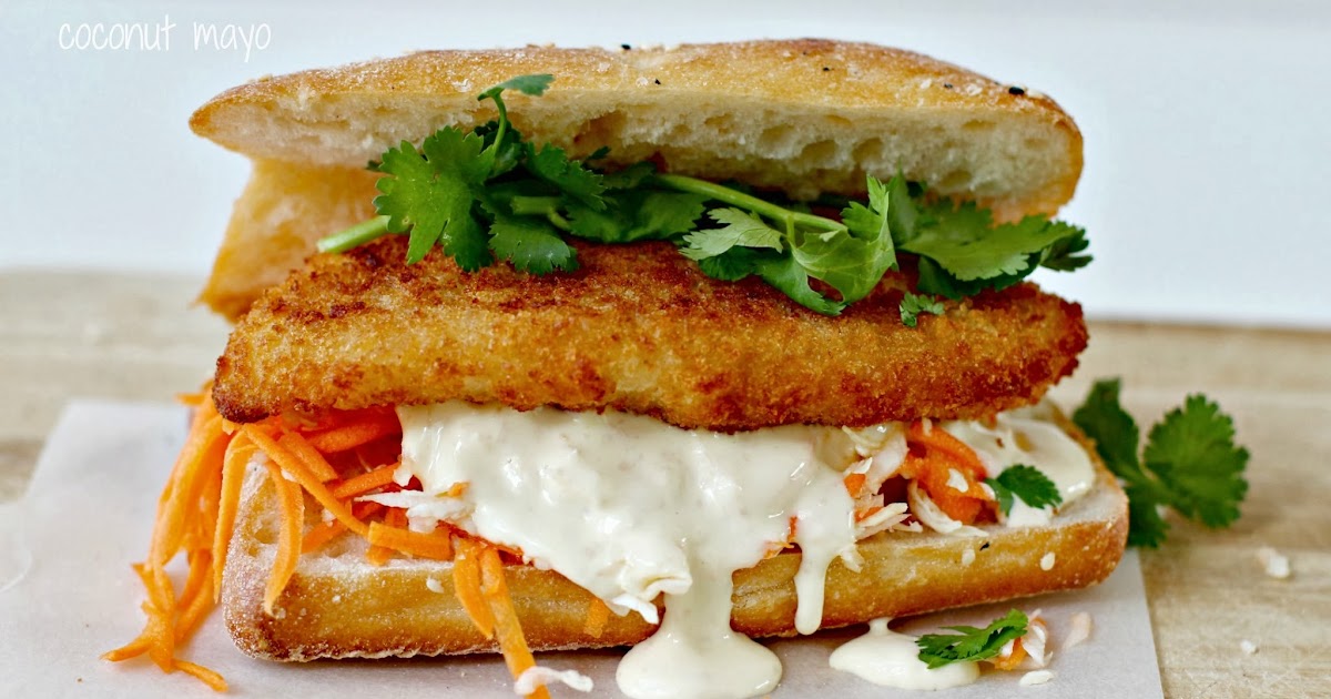 Milk and Honey Fishwiches with Coconut Mayo