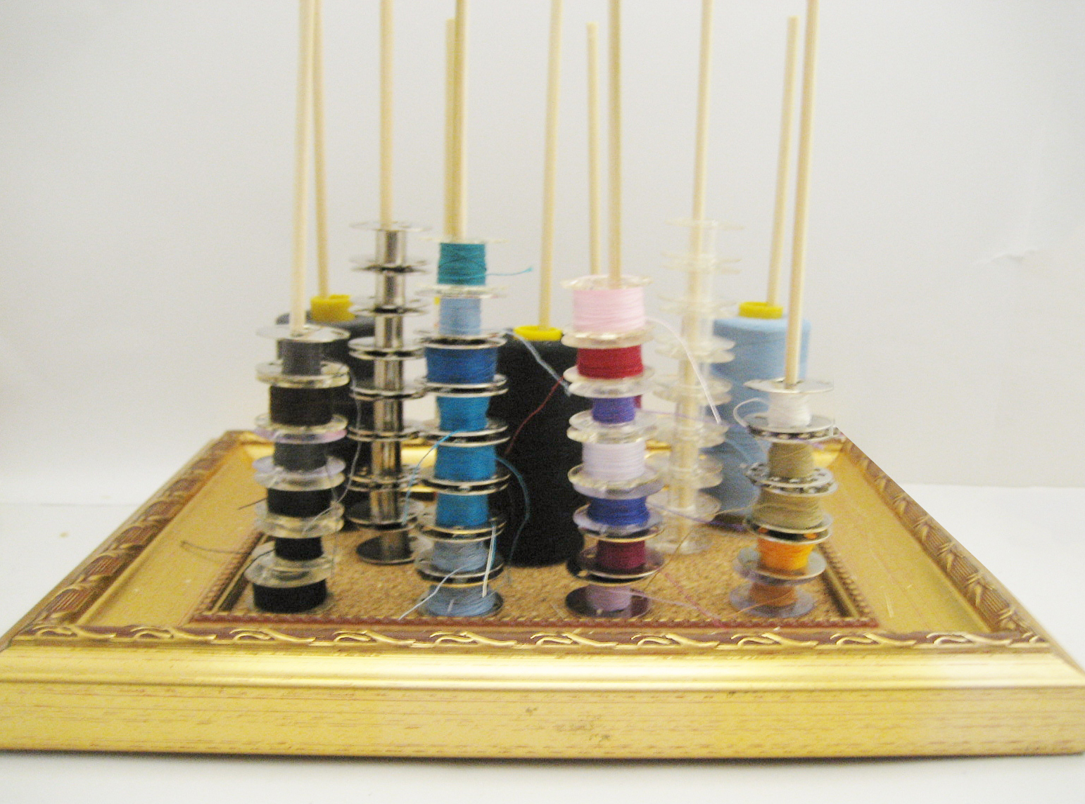 Quick 3 minuteish DIY bobbin holder All Wrapped Up