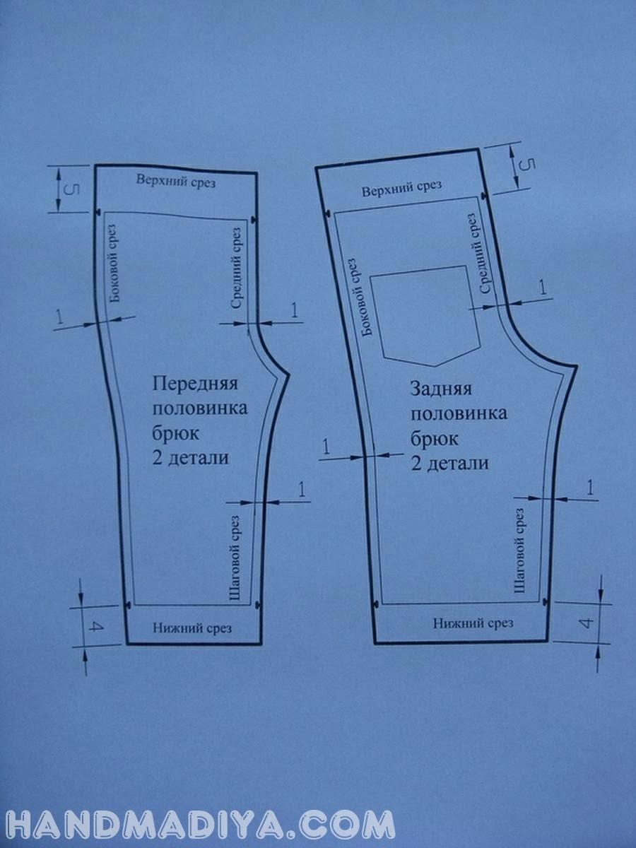 Выкройки детских джинсов своими руками 135