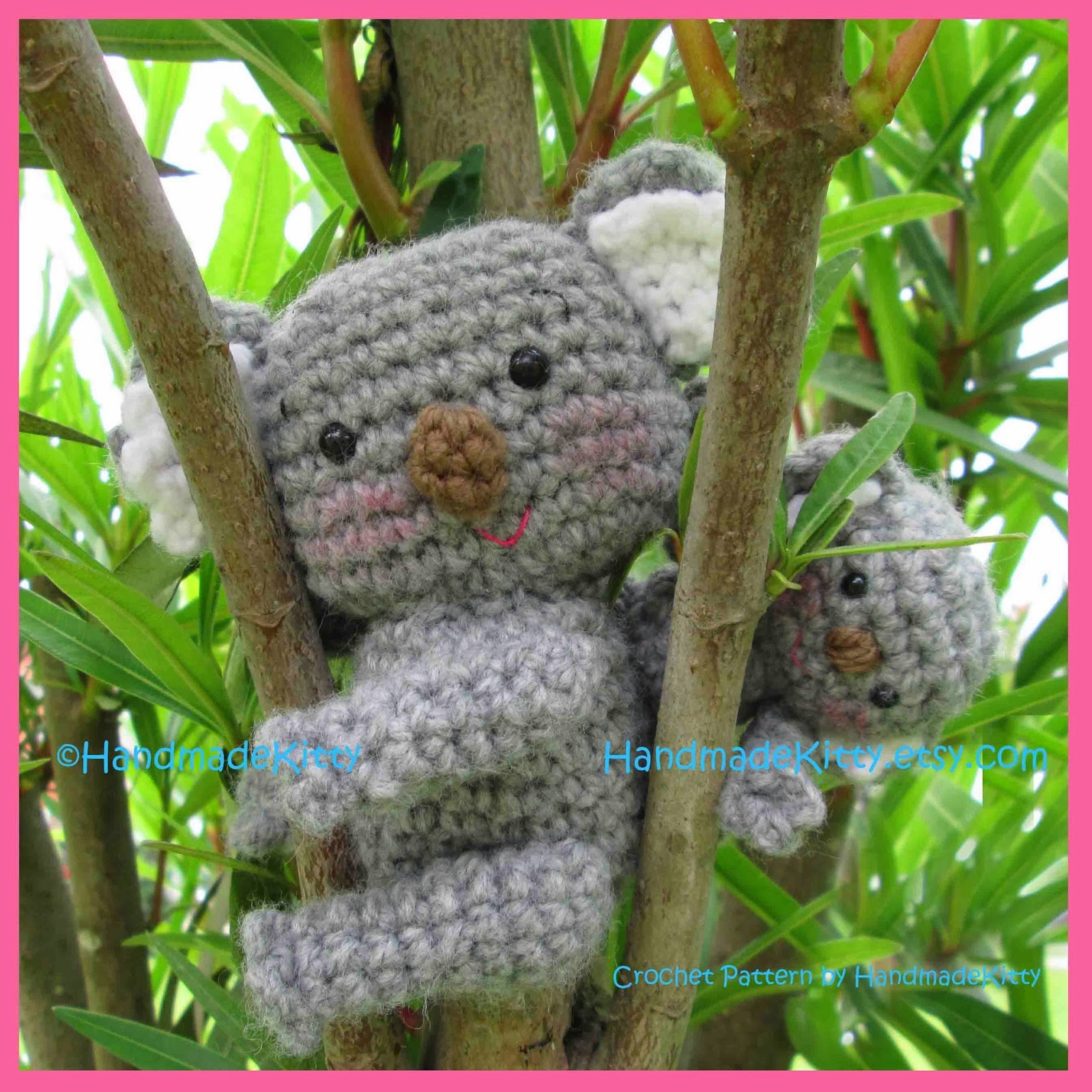 HandmadeKitty: Mommy Koala and Baby Koala Amigurumi PDF ...