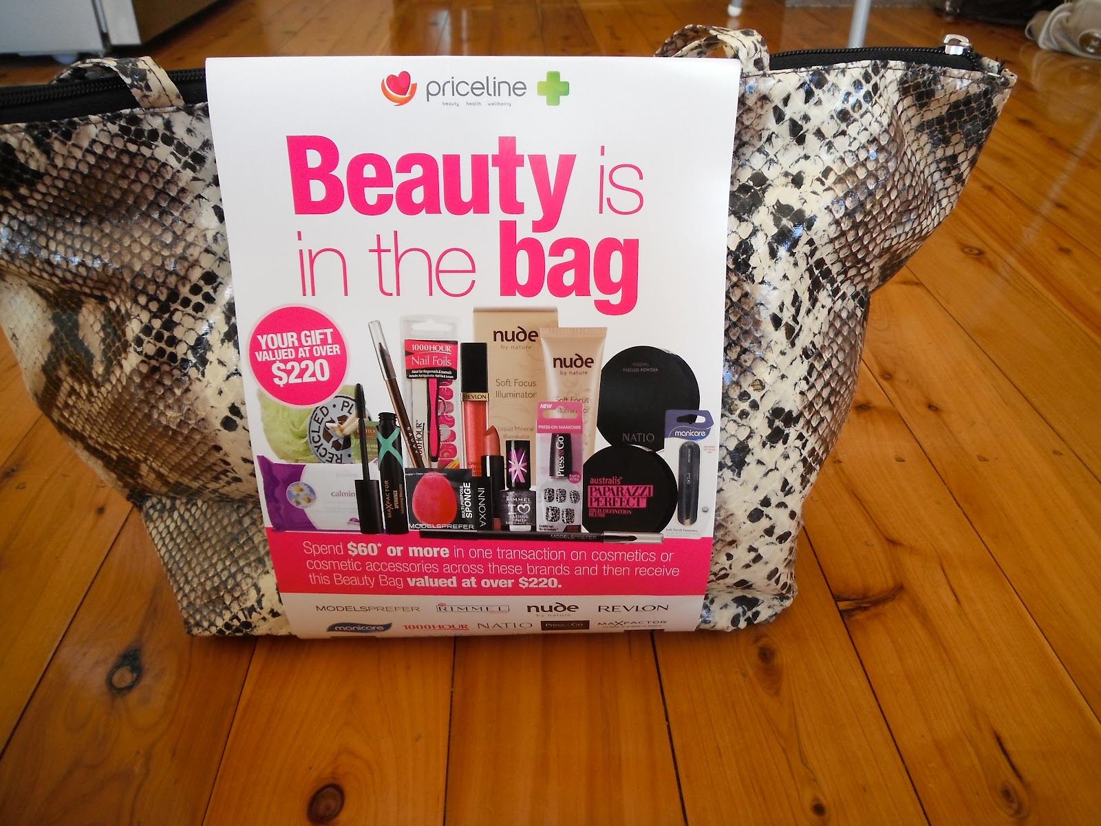 Bottled Beauty Priceline Free Beauty Bag
