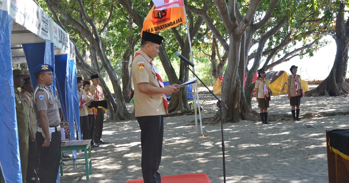 Saka Bhayangkara Polres Sikka Laksanakan Perkemahan Dalam