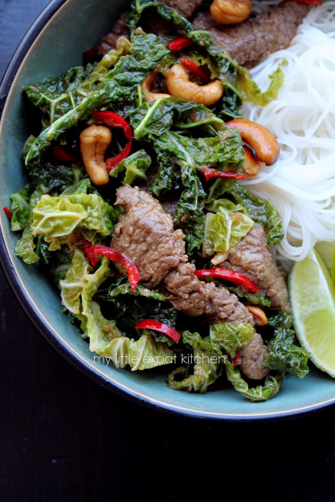 My Little Expat Kitchen (in Greek) Stirfry με μαριναρισμένο βοδινό