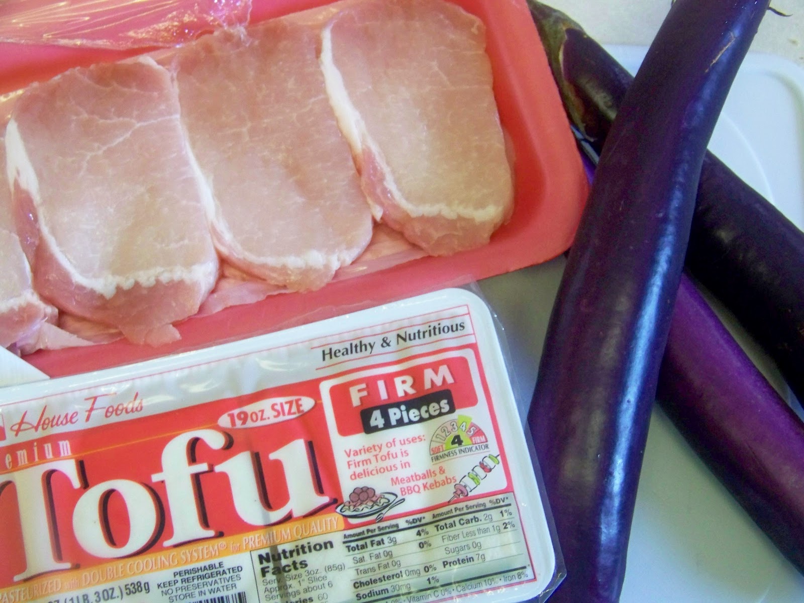 Kitchen Simmer Pork, Tofu and Eggplant Stir Fry with Thai Basil