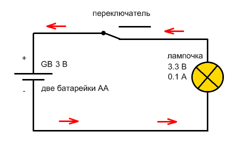 Простая электрическая схема Простая электрическая схема