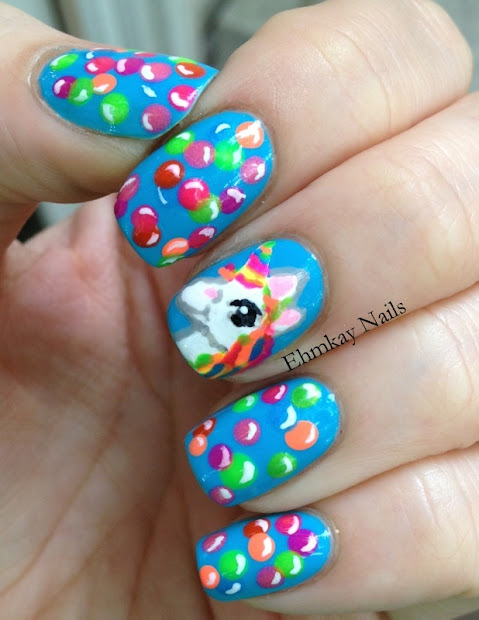 ehmkay nails lisa frank inspired