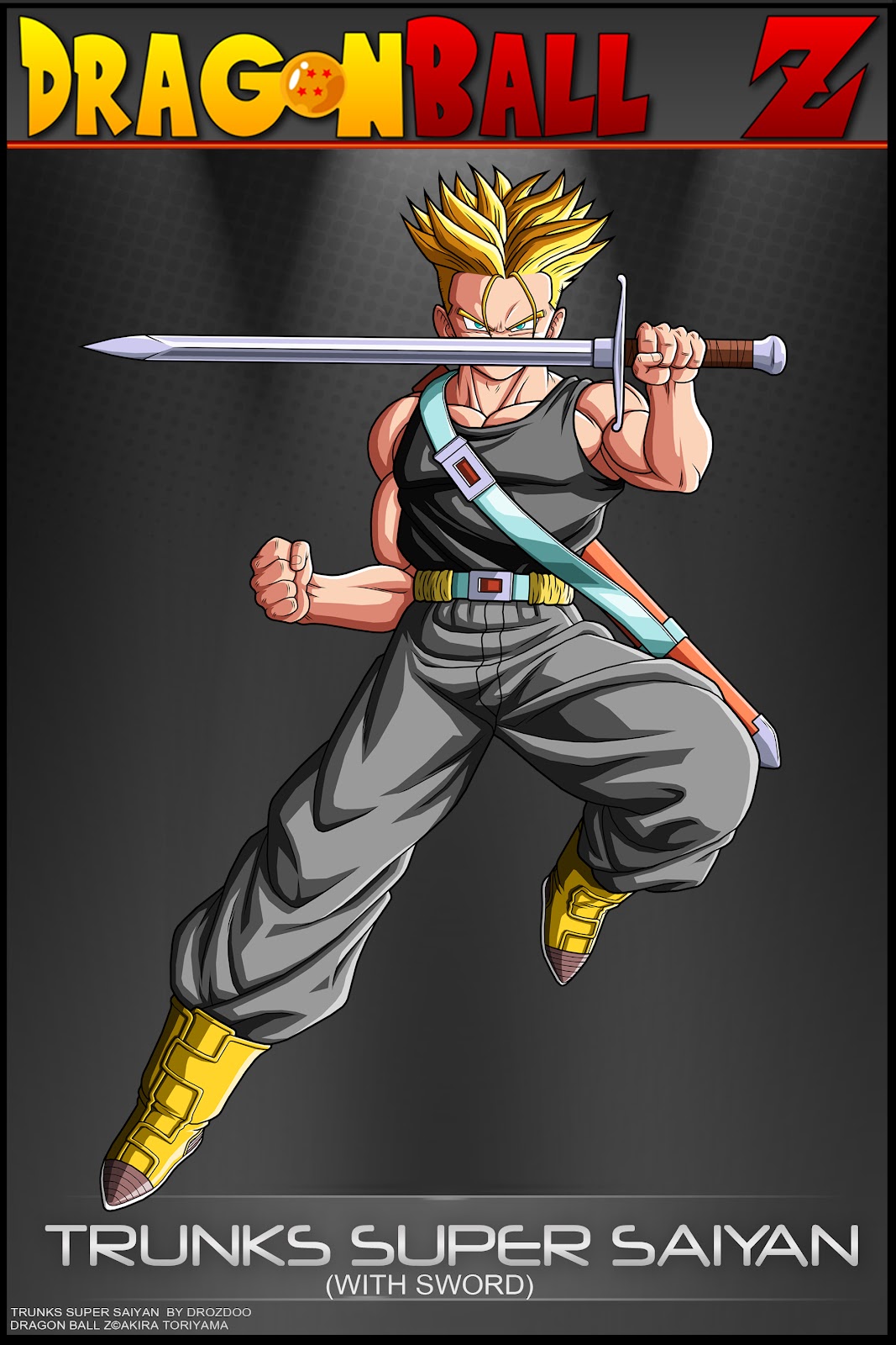 DRAGON BALL Z WALLPAPERS Adult trunks SSJ 1
