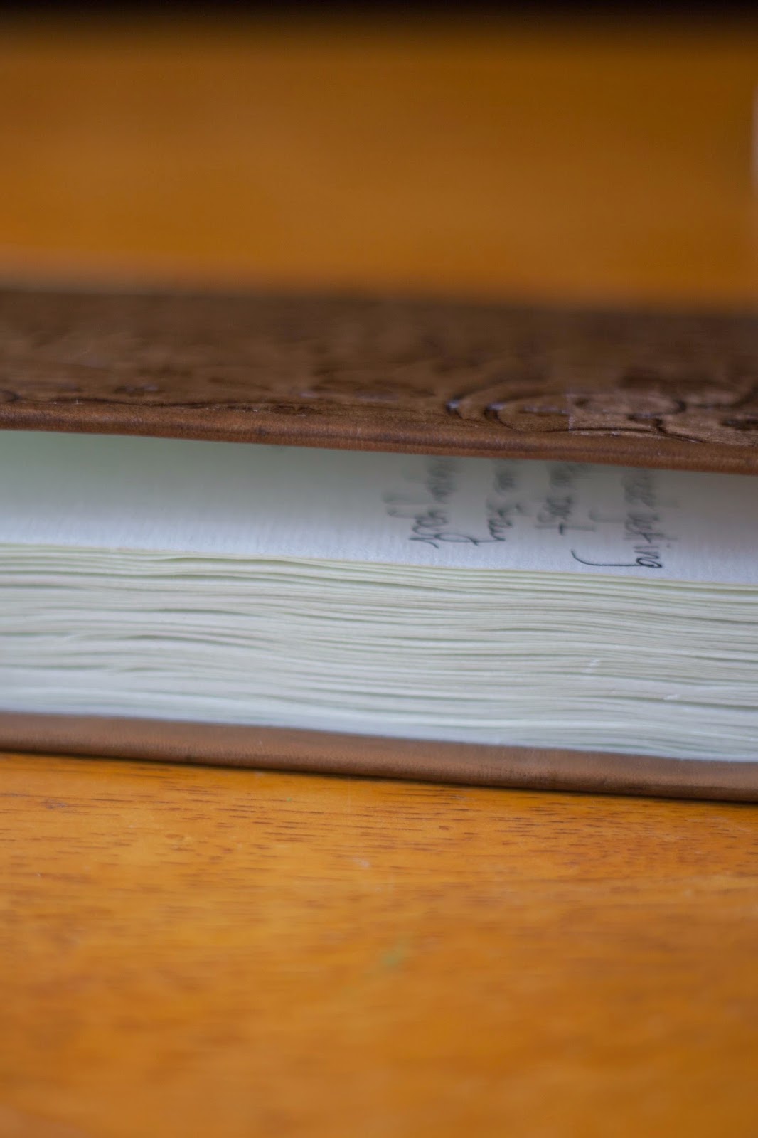 Floral print leather-bound journal Floral print leather-bound journal