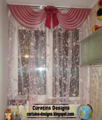sheer curtain design for children room, children drapery