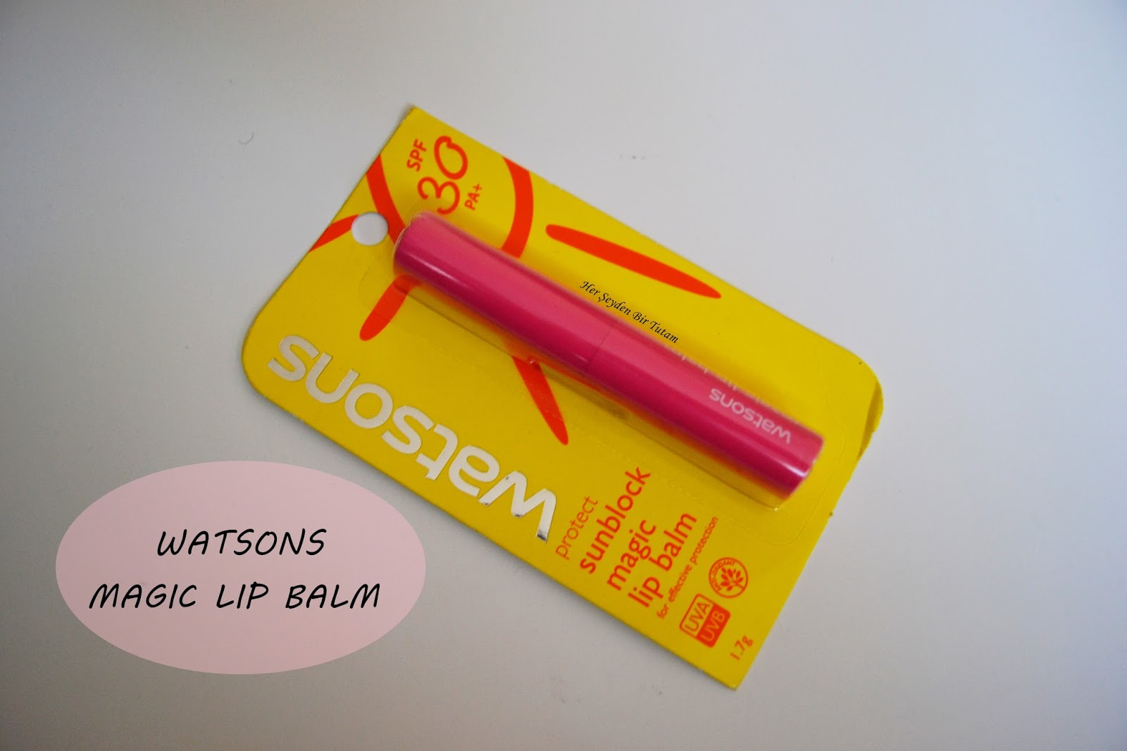 Her Şeyden Bir Tutam Sihirli Bir Ürün Watson's Magic Lip Balm