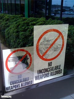 funny weapons fail picture no concealable