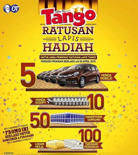 Pemenang Promo Undian Tango Ratusan Lapis Hadiah Pemenang Promo Undian Tango Ratusan Lapis Hadiah