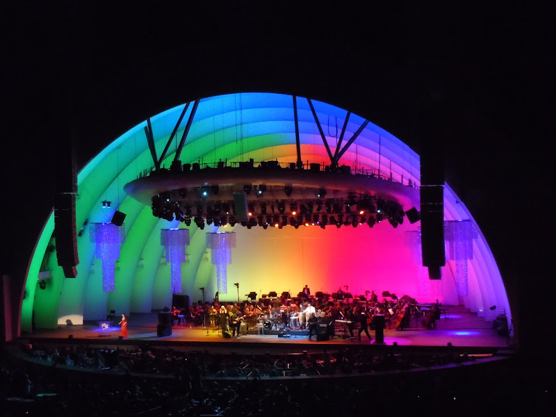 Hollywood Bowl opening night lights