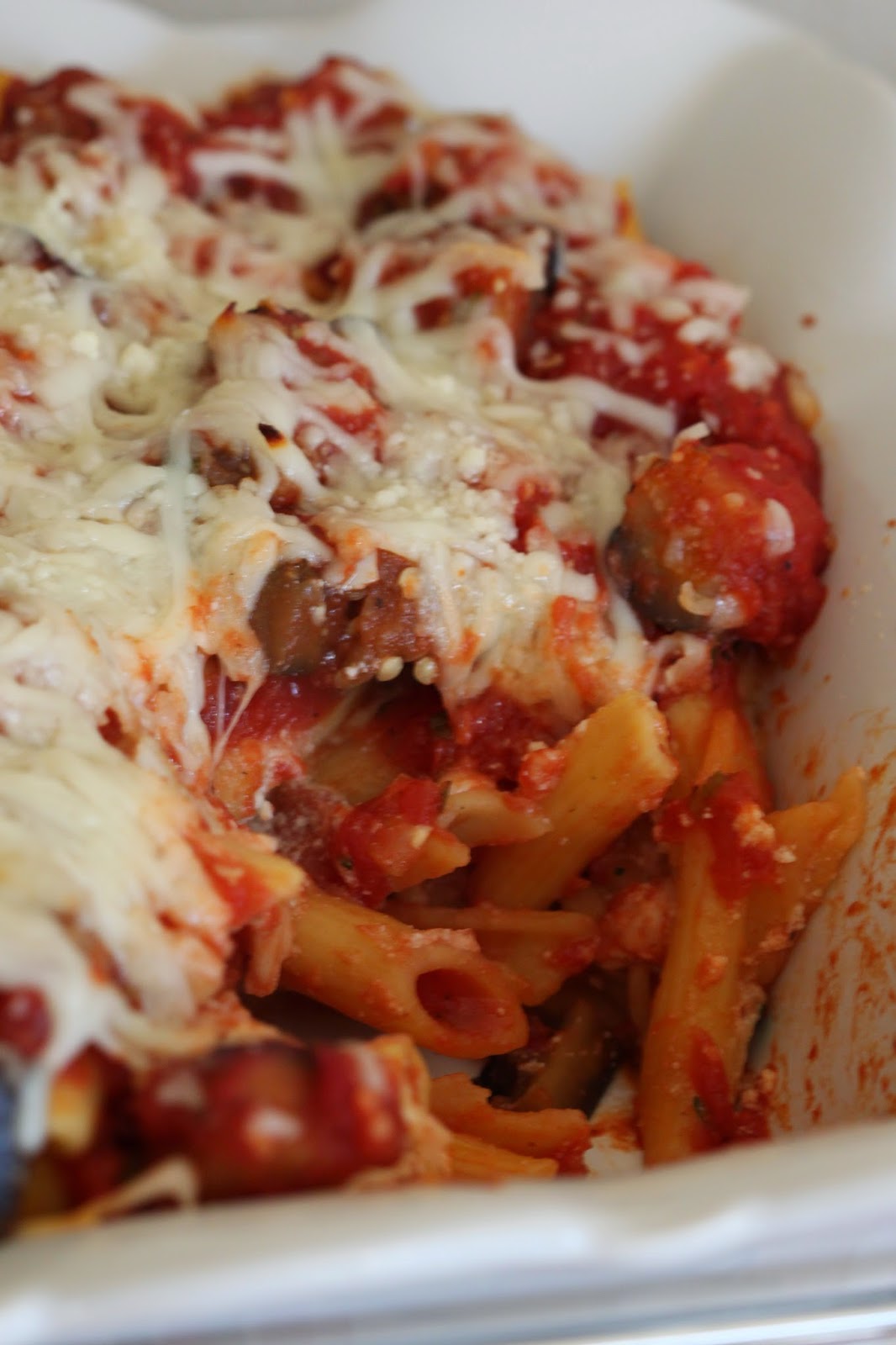 Tortillas and Honey Cheesy Baked Penne with Eggplant (+ Skinnytaste