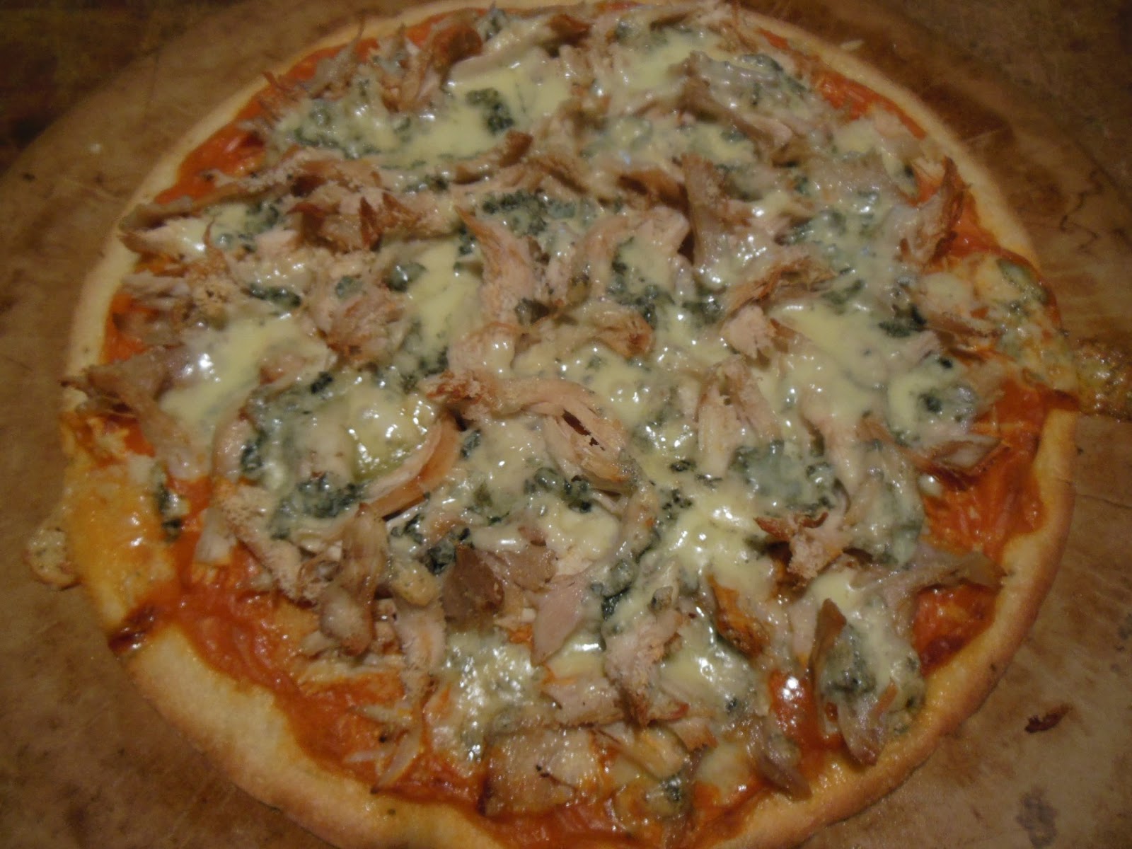 Fleur de Lolly Buffalo Chicken Pizza with Blue Cheese