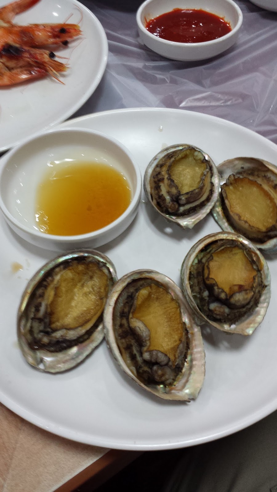 In A New York Minute Korean Abalone & Scallops