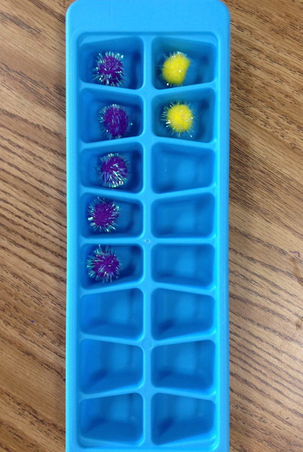 Ice Cube Tray Math Apples and ABC's