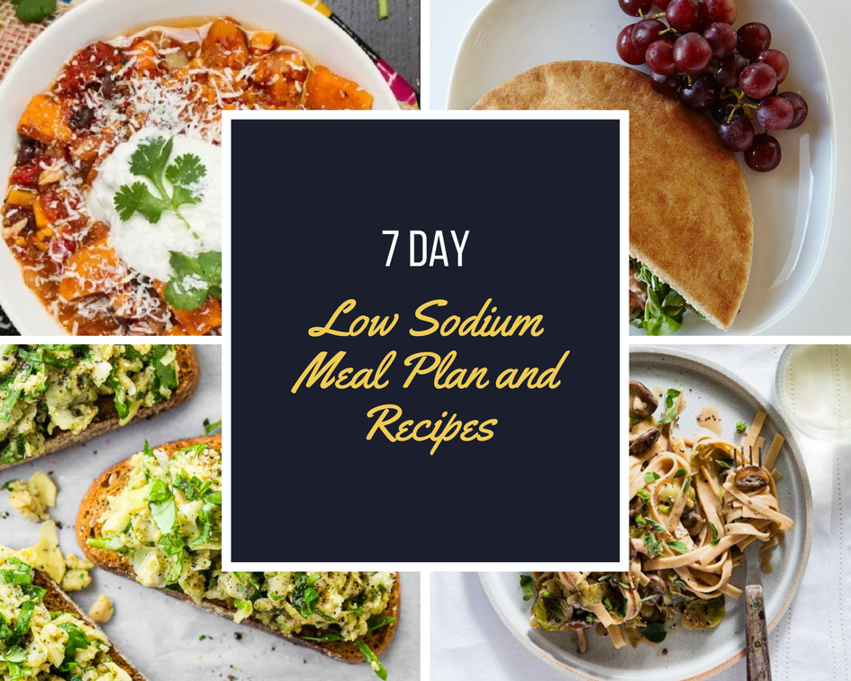 7 Day Low Sodium Meal Plan