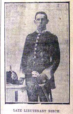 Lt George Owen Birch  -  3rd Battn. Welch Regiment