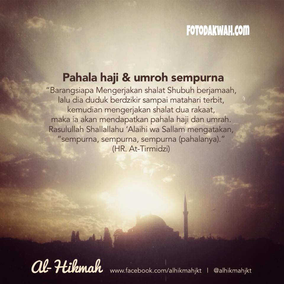 Pahala Haji Dan Umroh Sempurna Foto Dakwah