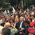 Continúa marcha masiva convocada por AMLO en apoyo a profesores de la CNTE