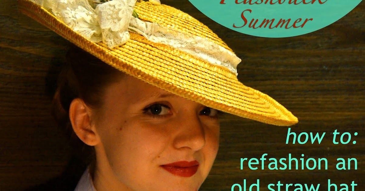 Sassy Straw Saucer Hat DIY Flashback Summer