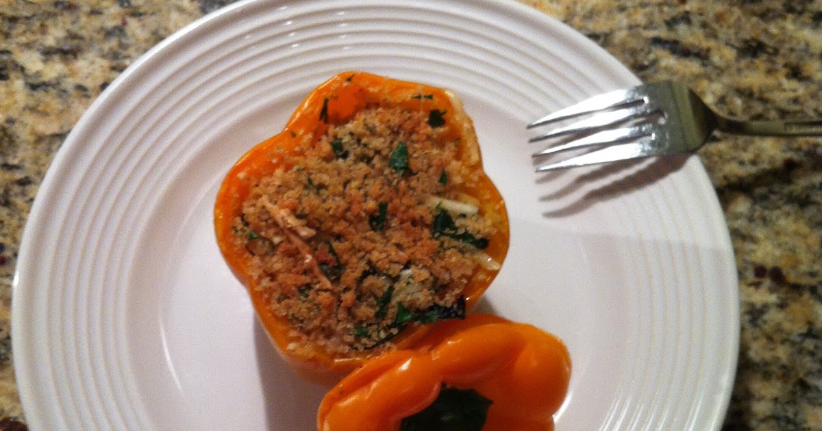 April's Cookin' Stuffed Bell Peppers w/ Hot Turkey Sausage (If You Want)