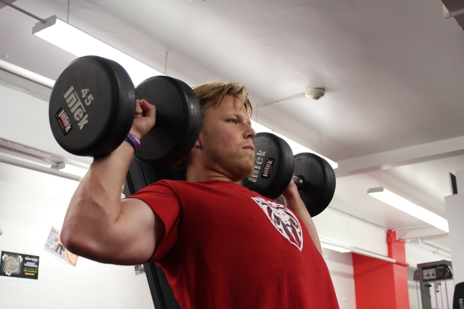 In Depth Fitness Shoulder Workout Dumbbell Military Shoulder Press