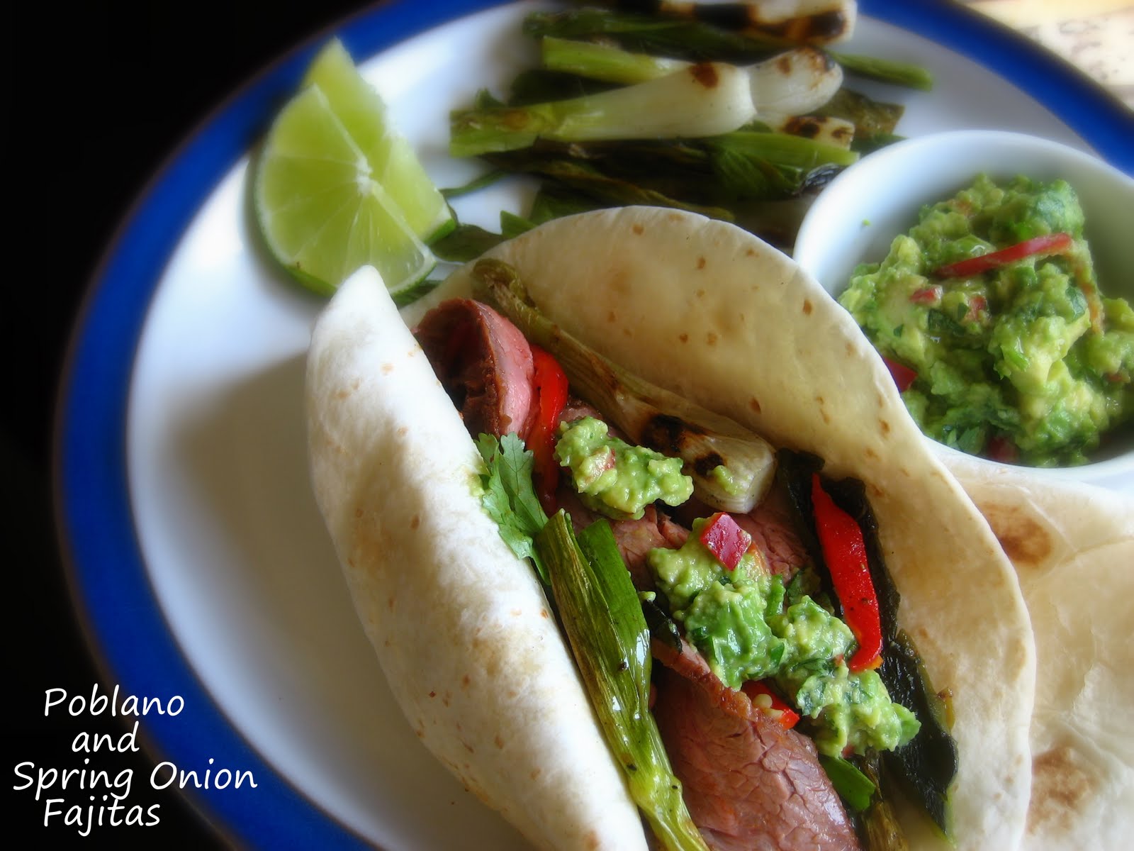 Home Cooking In Montana Grilled Poblano and Flank Steak Fajitas...with