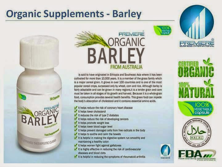 Live Your Dreams at JC Premiere Organic Barley Food Supplement