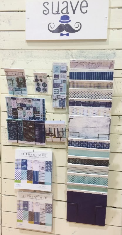 Authentique Suave 12x12 Scrapbook Paper 2 sheets Dapper