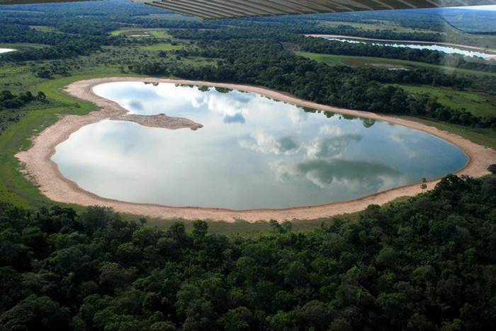 Lake Salina in Brazil