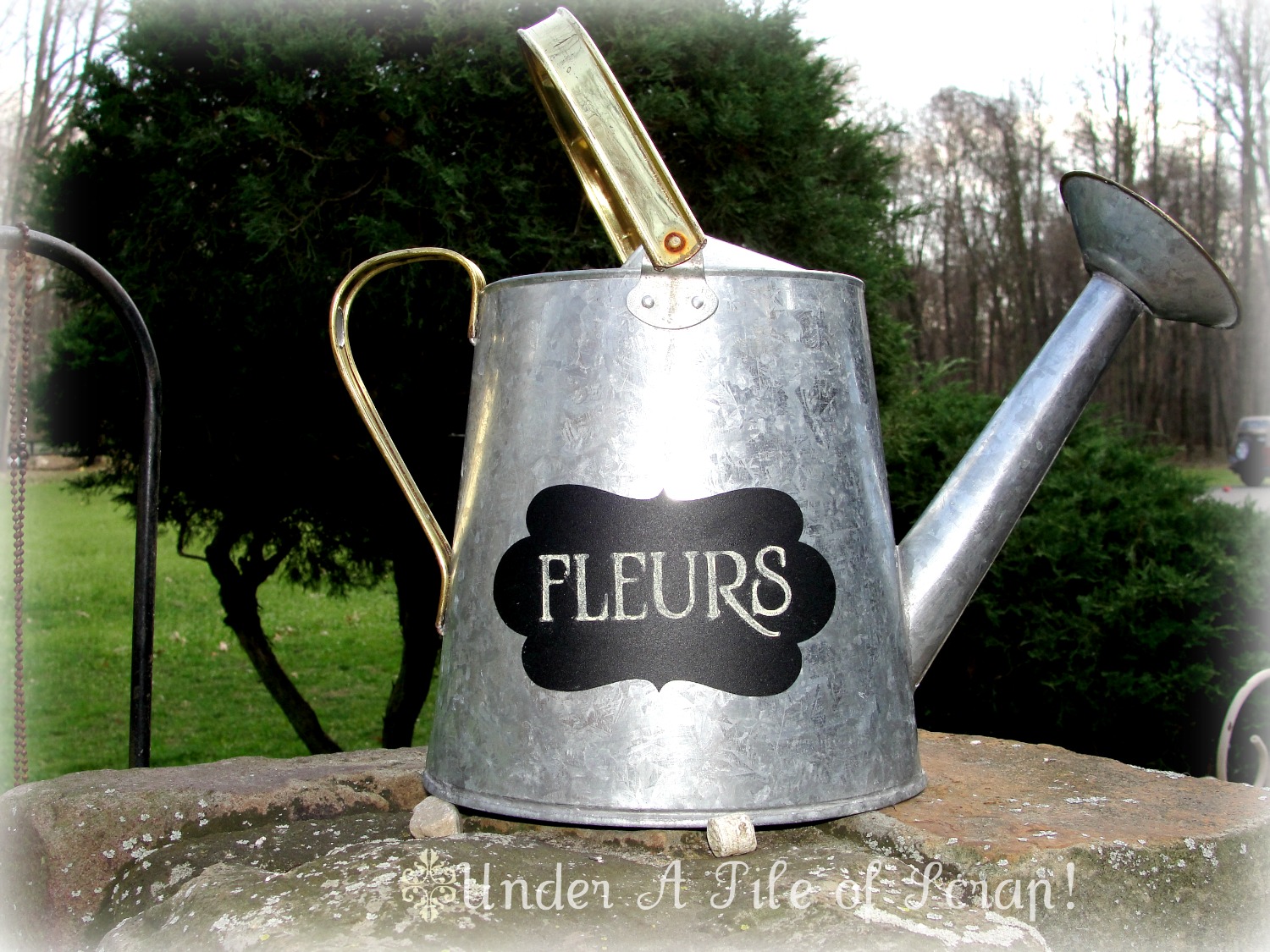 Under A Pile of Scrap! Chalkboard Water Can