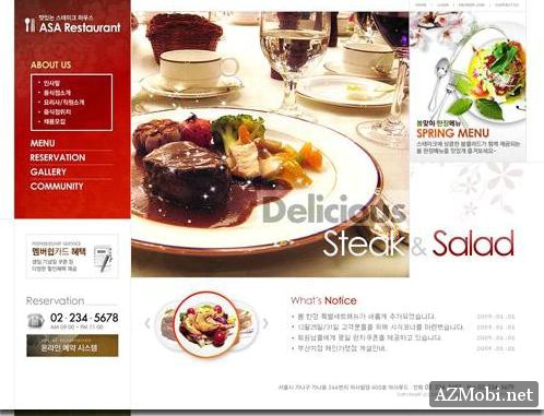 PSD Web Templates – Delicious Steak & Salad