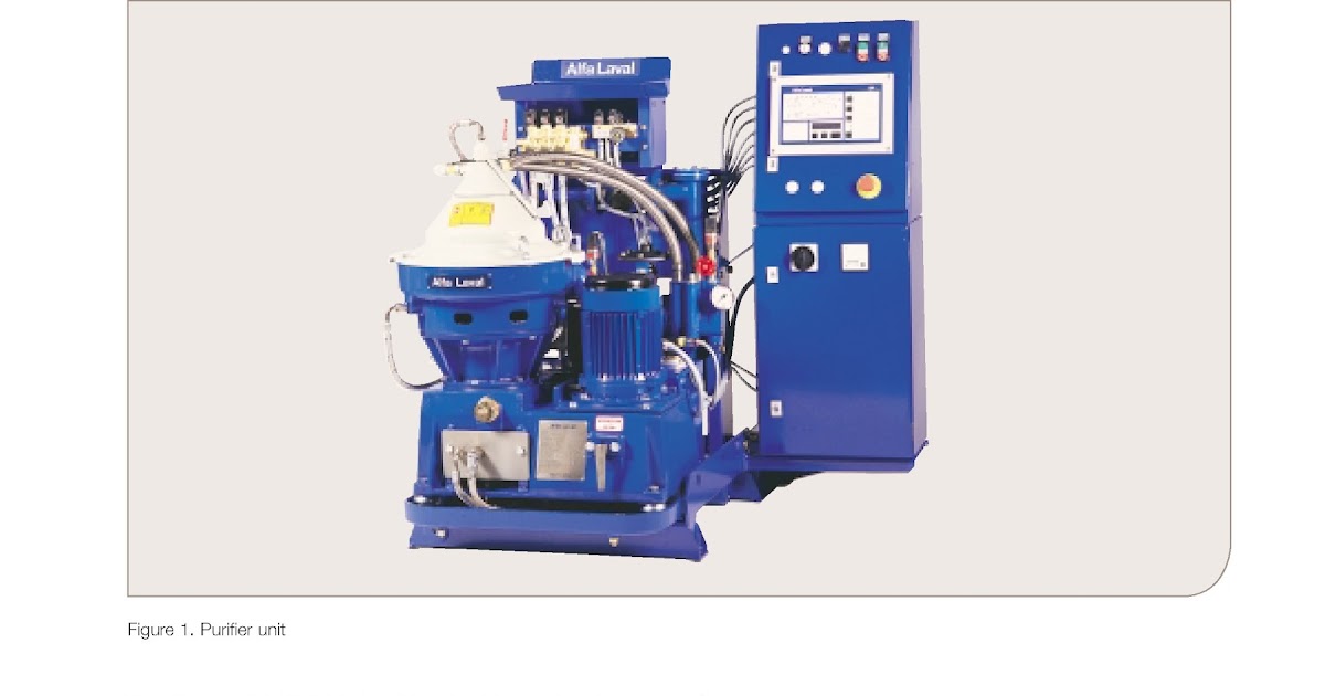 Alfa Laval Purifier Unit Cleaning System for fuel and lube oils