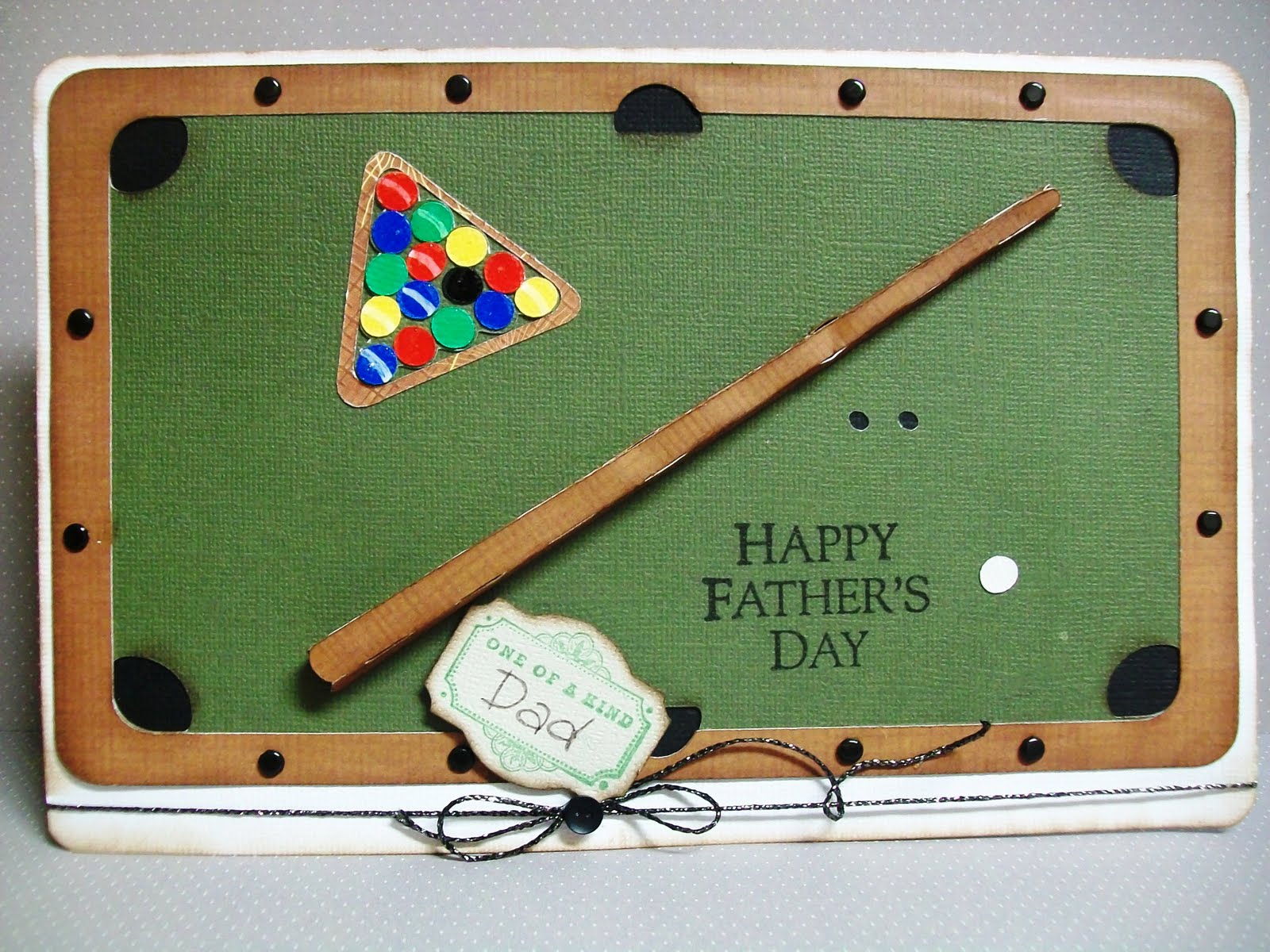 Father's Day or Birthday Card For Dad Snooker Themed Gift 