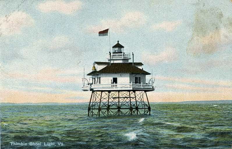 Disasterous History Thimble Shoal Light...The Lighthouse That Became A Ship