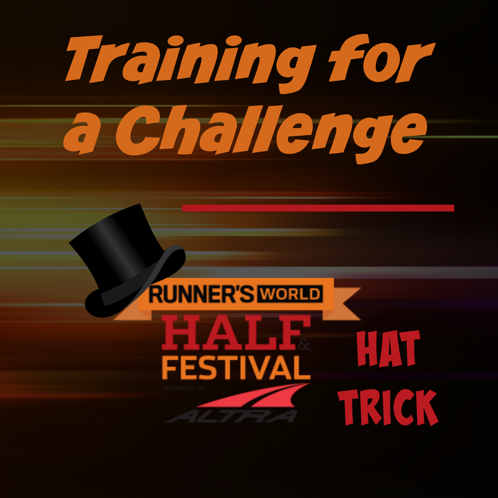 Training for a Challenge Runner's World Hat Trick BibravePro run