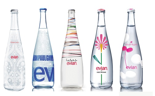 evian glass