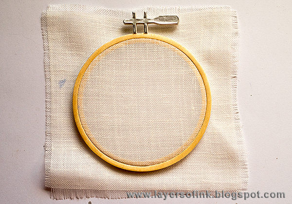 Layers of ink embroidery hoop tutorial Layers of ink embroidery hoop tutorial
