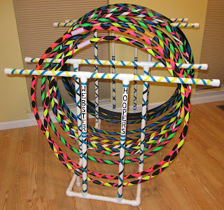 Hula Hoop Display Rack Hoop storage, PVC furniture, PVC