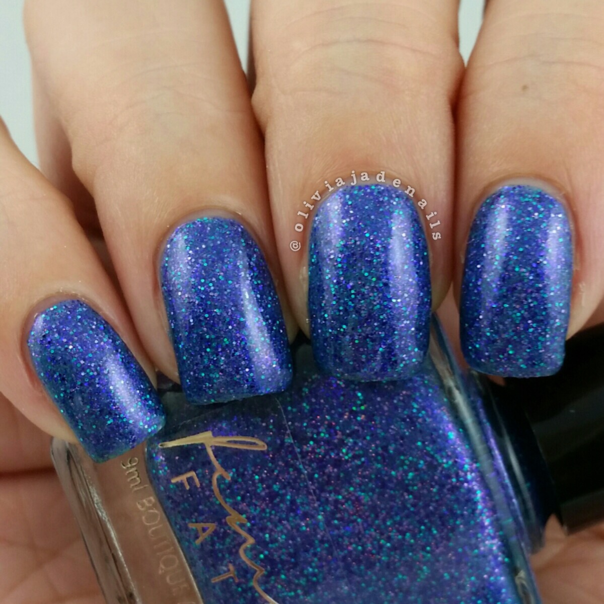Femme Fatale Cosmetics Twinkle, Twinkle swatched by Olivia Jade Nails