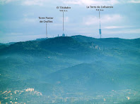 El Tibidabo i la Torre de Collserola des del Mirador de la Punta El Tibidabo i la Torre de Collserola des del Mirador de la Punta