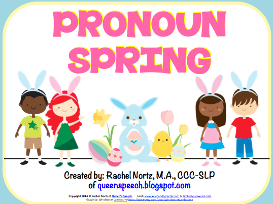 http://www.teacherspayteachers.com/Product/Pronoun-Spring-Fun-1189475