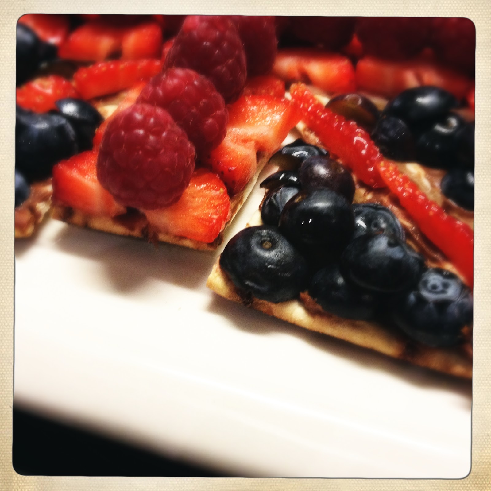 Slice Of Slim JUBILEE CELEBRATIONS!Idea no.2 Chocolate & Fruit Union Jack Pizza