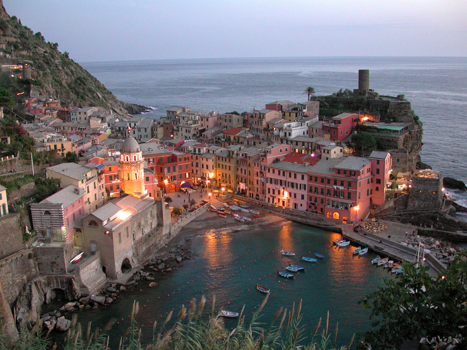 Vernazza at the sunset, Italy