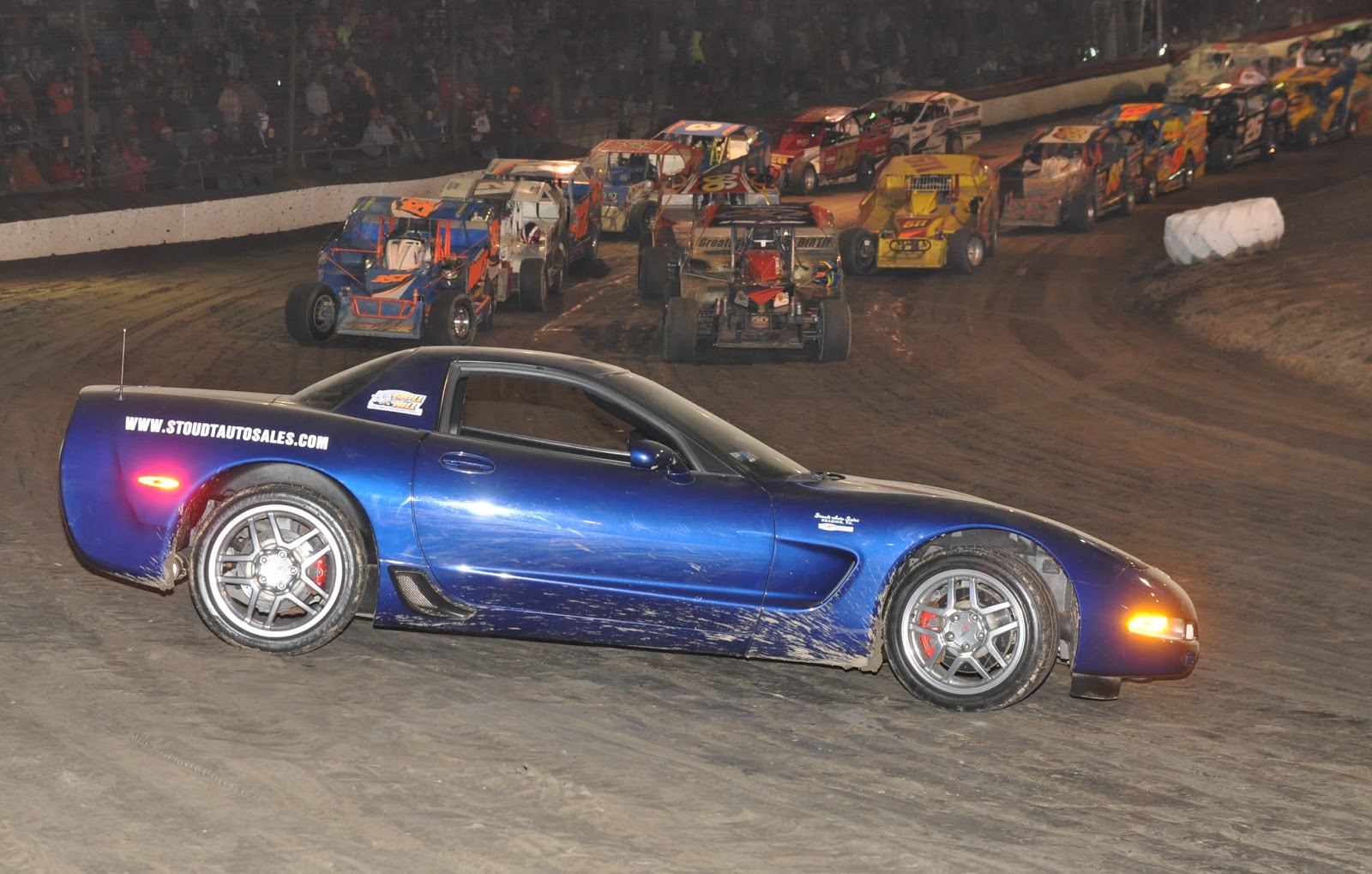 COWPATTY NATION STOUDT AUTO SALES PACE CAR! (Doug Ayres photo)