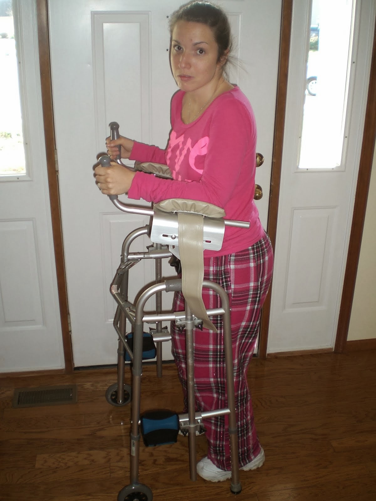 Ashley with Her Walker
