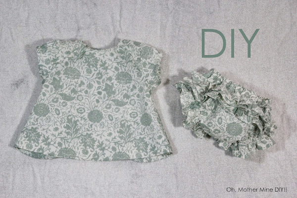 DIY Cómo hacer vestido y cubre pañal para bebé (patrones o moldes gratis)