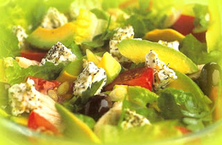 Ensalada de pollo con espinacas y rúcula Ensalada de pollo con espinacas y rúcula